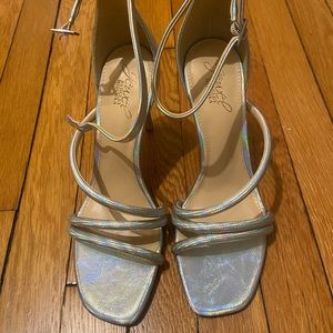 Classy silver Bagley Mischka sandals